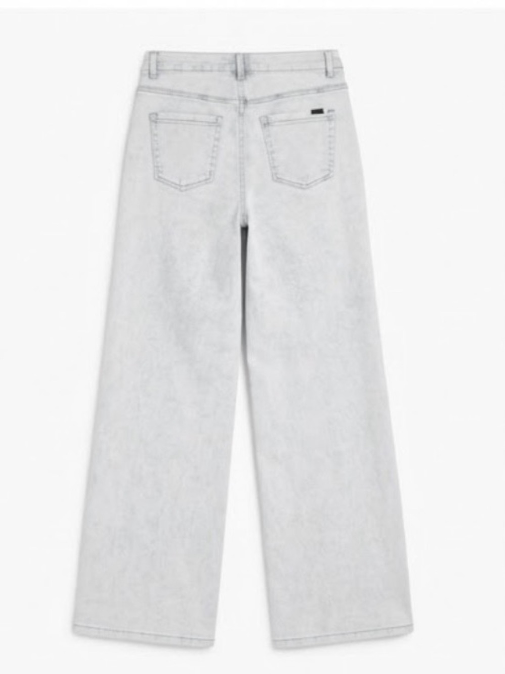 HUE Light Wash Acid Wash Denim Leggings Wide Leg Pants (Size M) - Picture 3 of 4